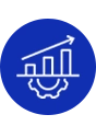 Social media performance reporting and analytics tracking icon